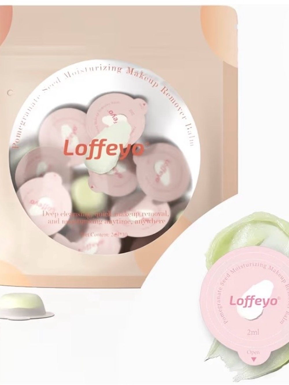 Loffeyo Mini Cleansing Balm-30 Individually Wrapped Pods